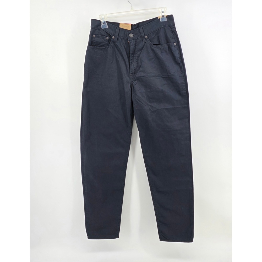 Levi's Womens Size 30x30 High Waisted Mom Jeans Black Tapered Leg Pants NWT‎